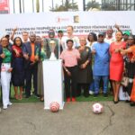 Trophy tour : Le trophée de la CAN féminine présenté à la SABC à Douala